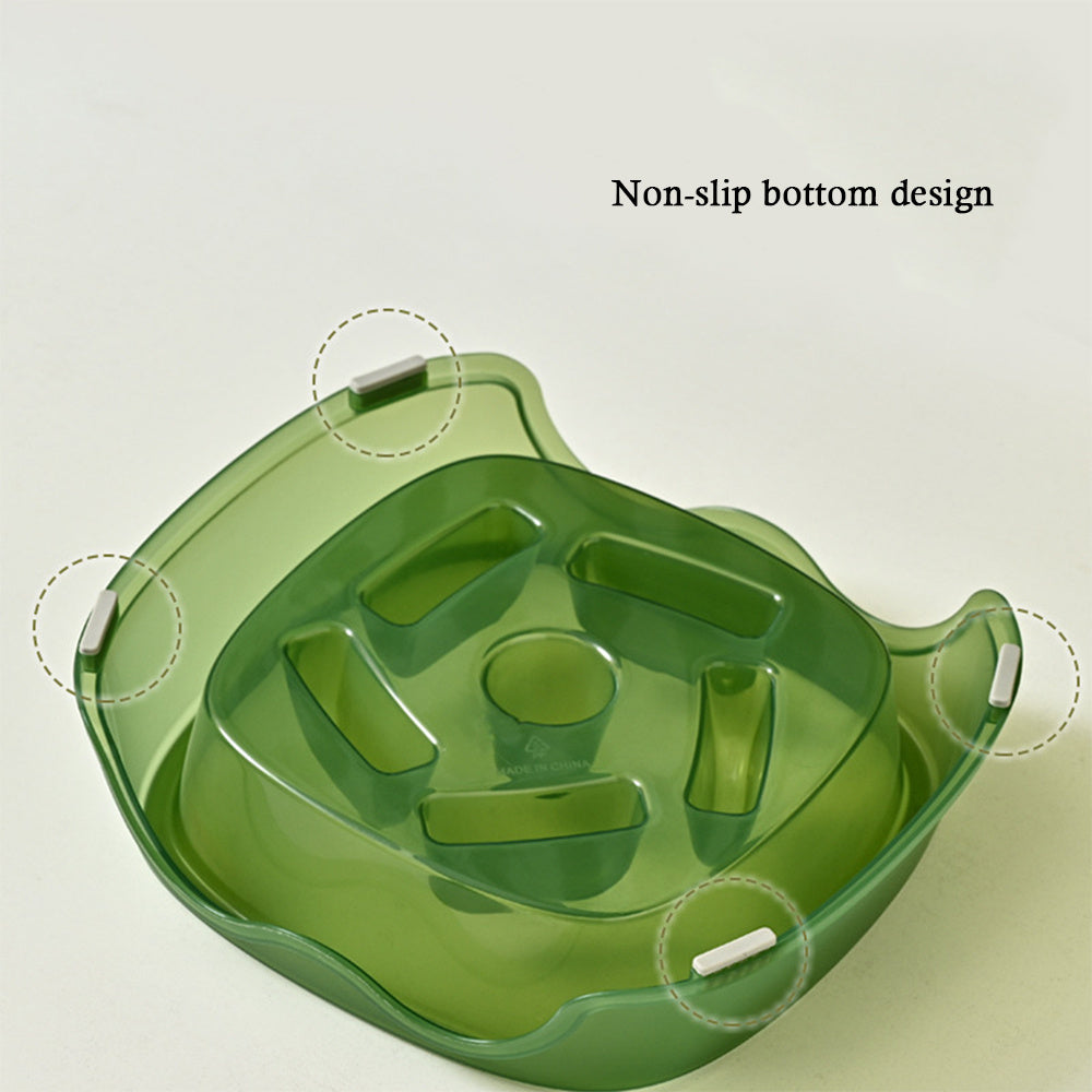 Slow Flow Anti-Choking Water And Food Bowl For Pets