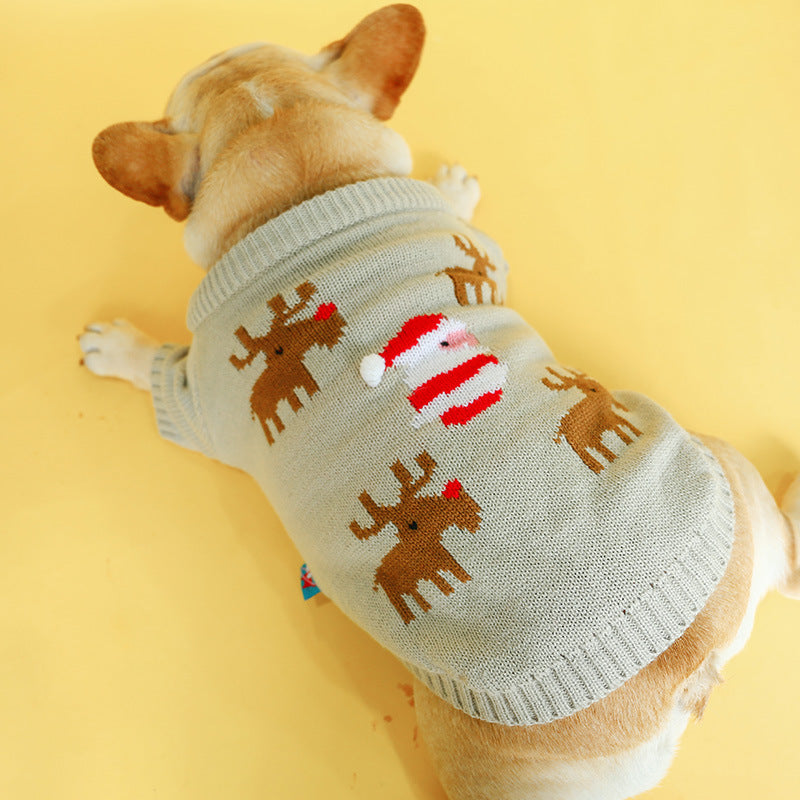 Festive Christmas Pet Sweater Cozy Holiday Wear