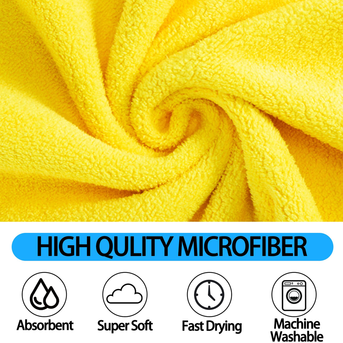 Quick-Drying Soft Microfiber Pet Bath Towel