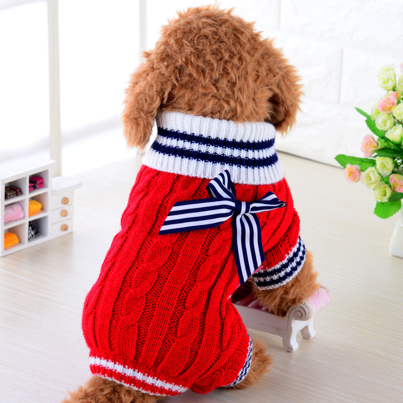 Warm Knit Pet Sweater Comfortable Dog Wear
