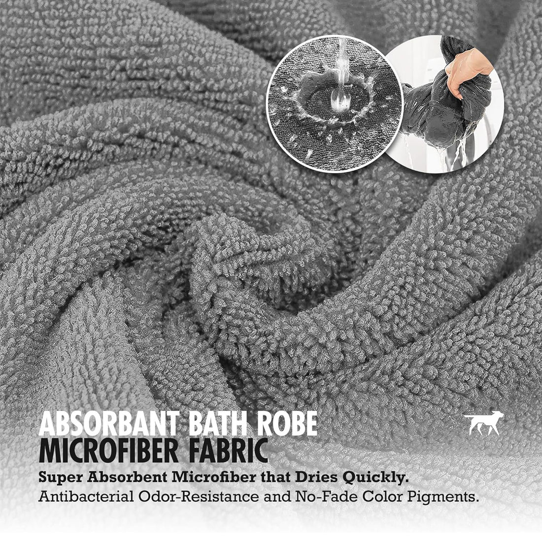 Super Absorbent Microfiber Pet Bathrobe And Towel Coat