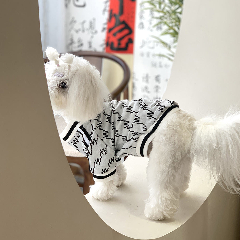 Autumn Winter Teddy Pet Jacket Zippered Cozy Coat