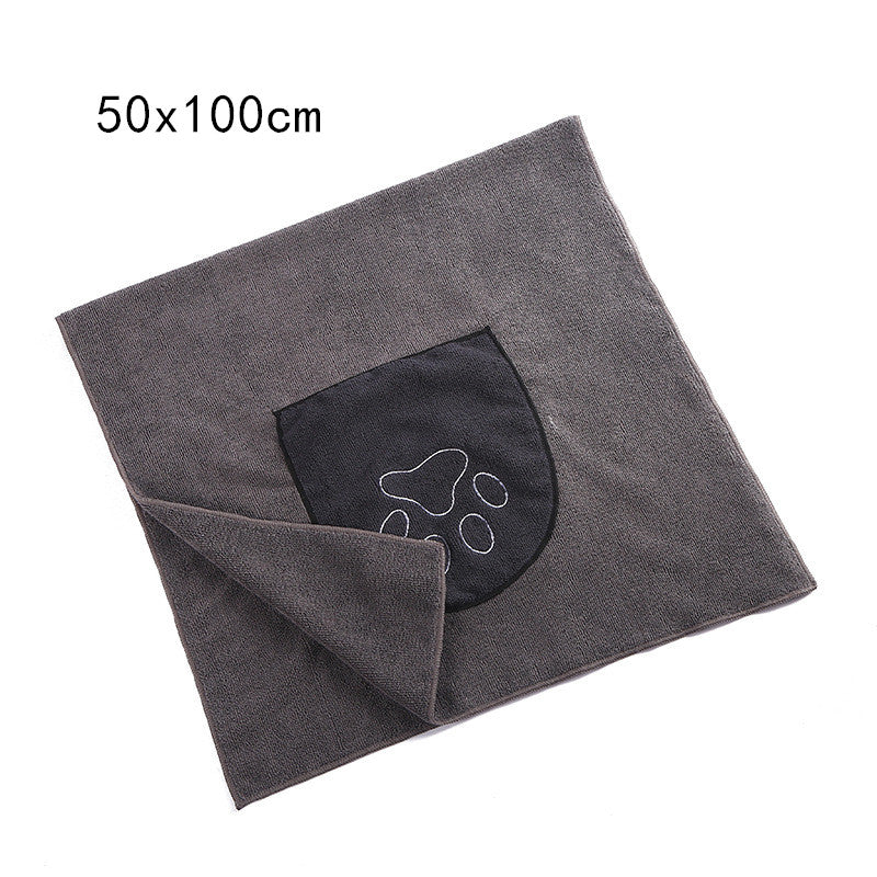 Absorbent Microfiber Pet Bath Towel