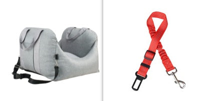 Waterproof Pet Car Carrier Seat With Mesh Safety Harness