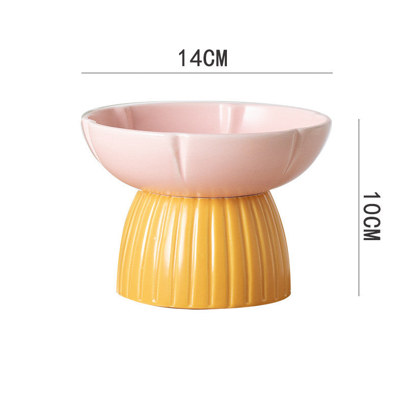 Macarons Candy-Colored Ceramic Feeding Bowl