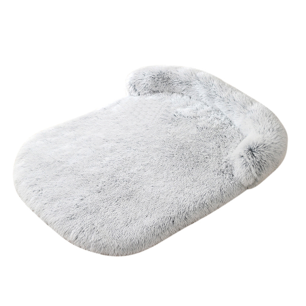 Plush Cozy Pet Bed With Warm Cushion