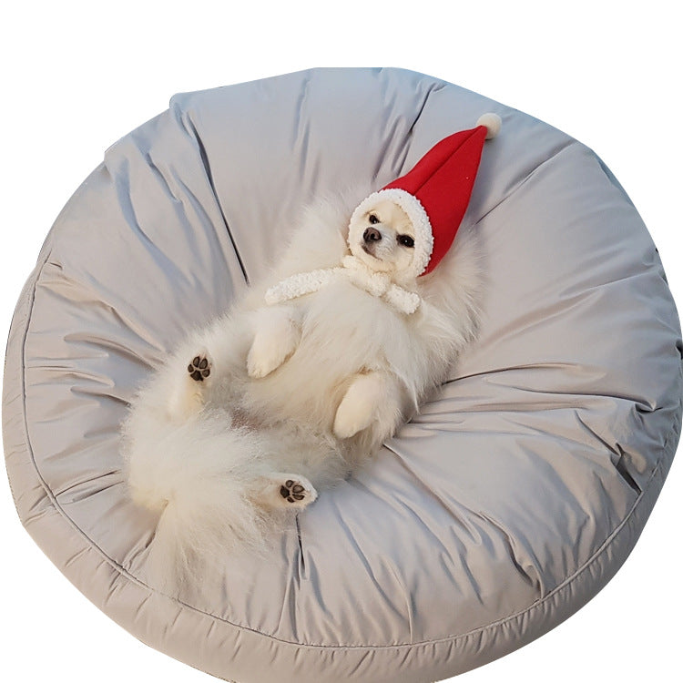 Moisture-Resistant Removable Washable Large Round Bed For Pets