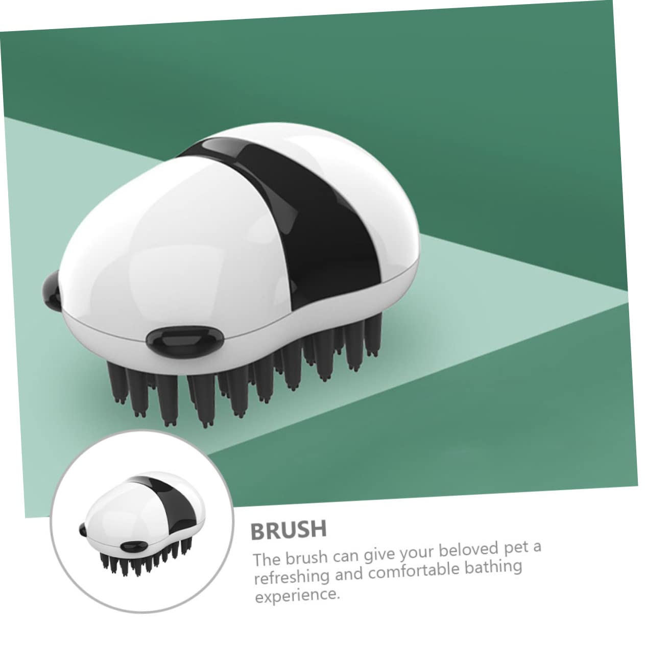 Pet Bath And Grooming Brush With Hair Removal Glove