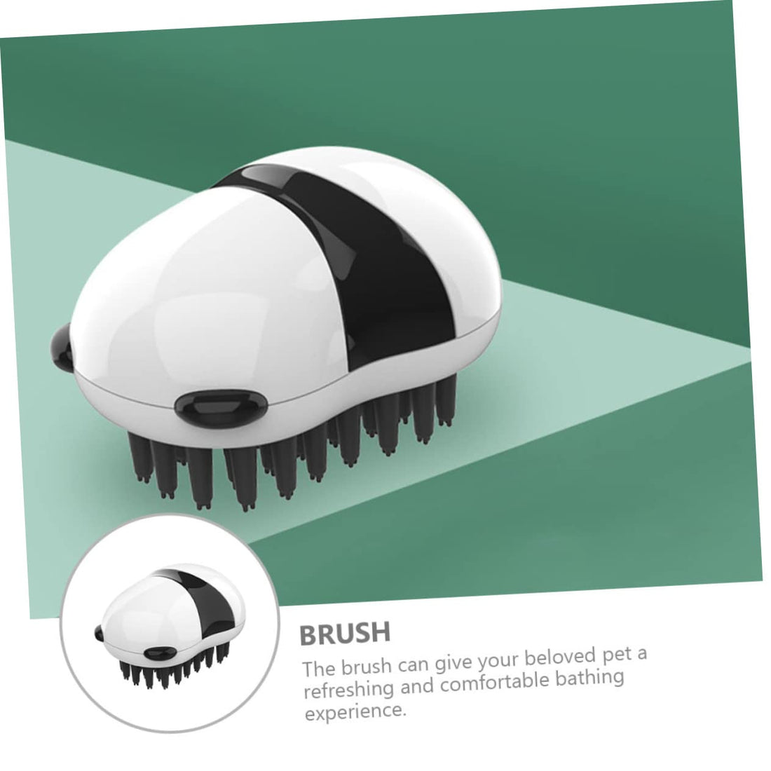 Pet Bath And Grooming Brush With Hair Removal Glove