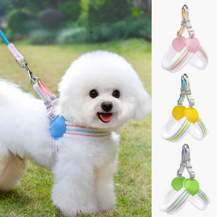 Breathable Summer Pet Harness Vest With Leash For Small Dogs
