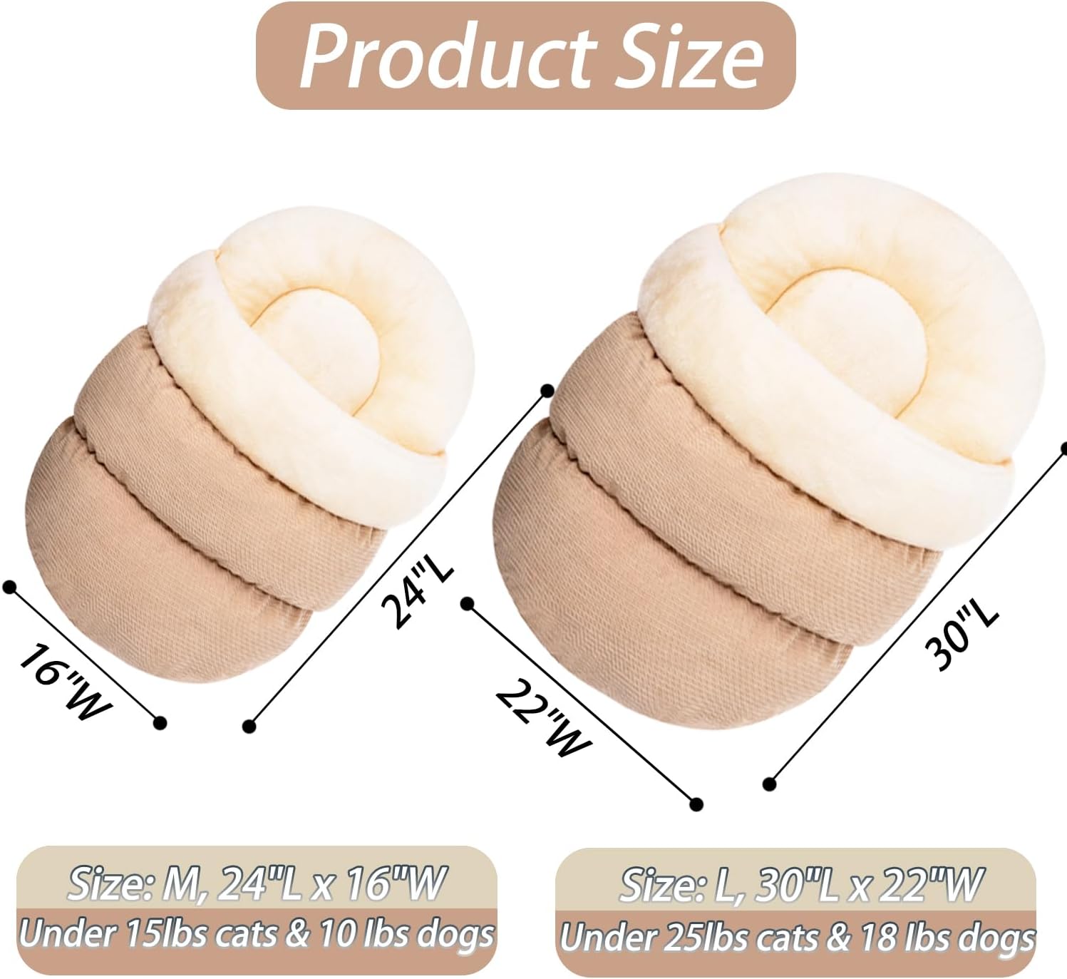 Ultra Soft Plush Pet Bed Slipper Cave Anti-Slip Warm Nest