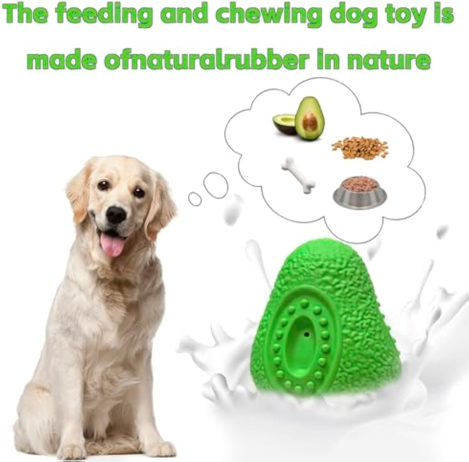 Indestructible Chew Toy Durable Rubber Pet Toy for Dogs