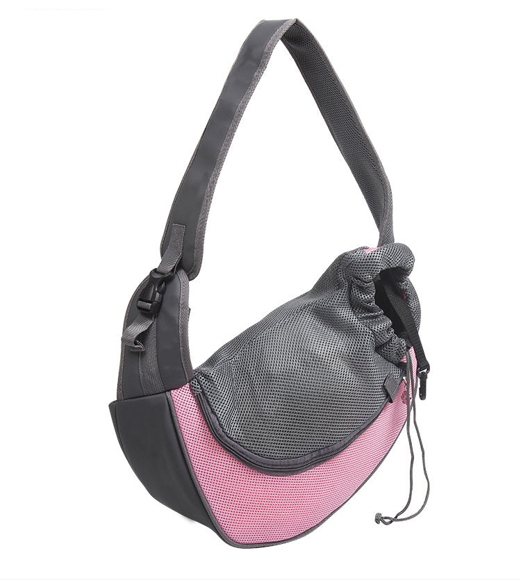 Outdoor Mesh Pet Carrier Sling Shoulder Travel Bag