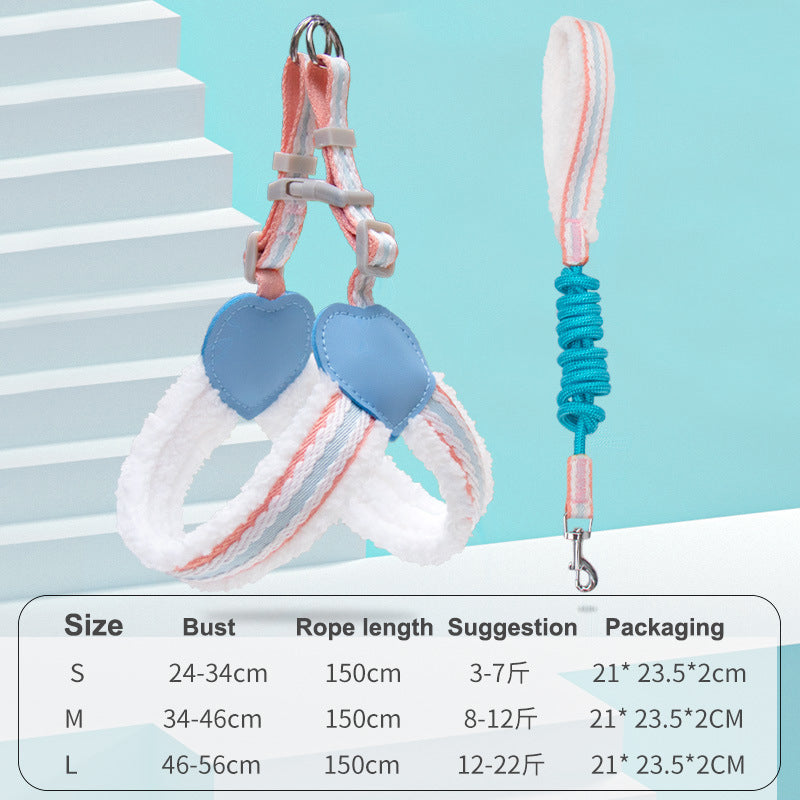 Breathable Summer Pet Harness Vest With Leash For Small Dogs