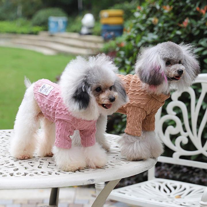 Warm Cozy Pet Sweater Comfortable Knit Wear