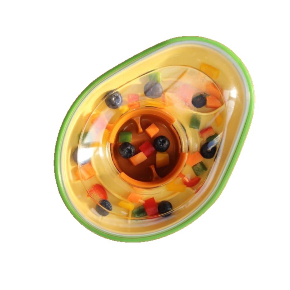 Anti-Tumble Avocado Pet Feeding Bowl Non Slip Stable Design