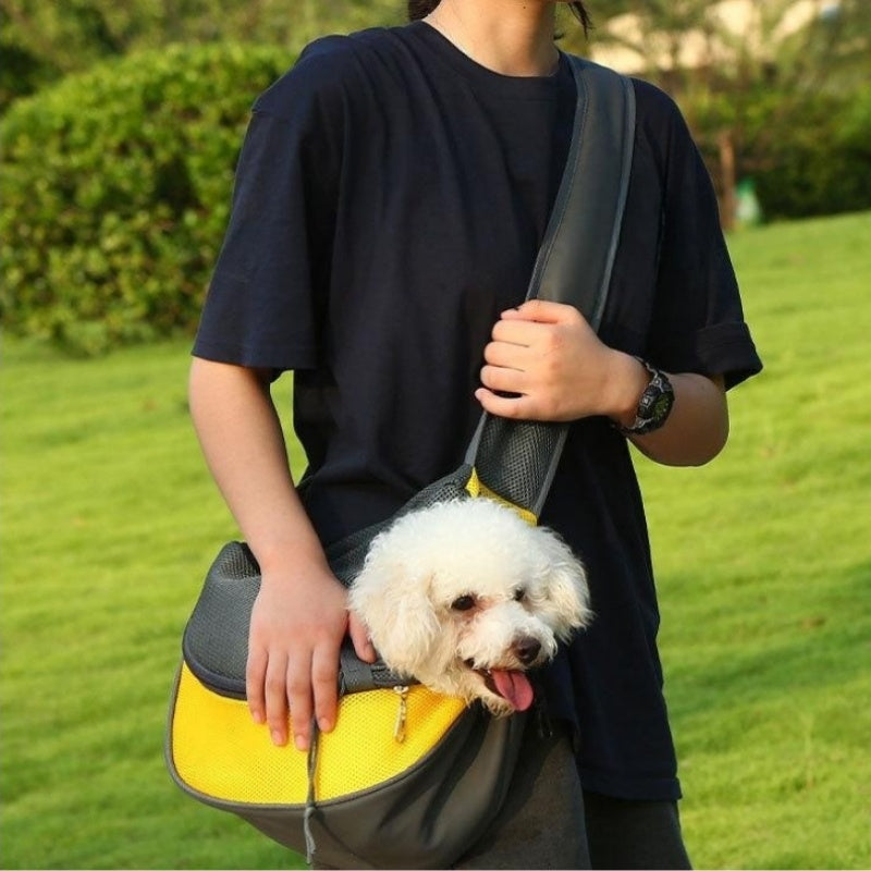 Outdoor Mesh Pet Carrier Sling Shoulder Travel Bag