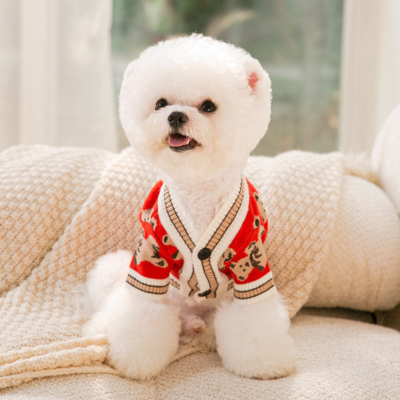 Simple Warm Knitted Pet Sweater Cozy Comfortable Wear
