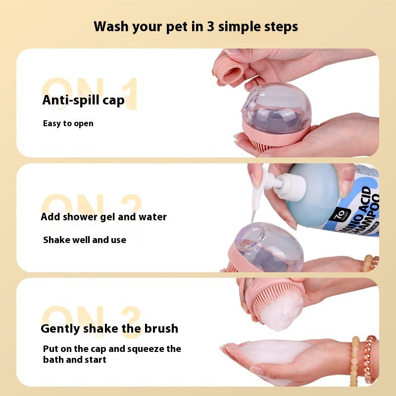 Silicone Pet Bath And Massage Brush