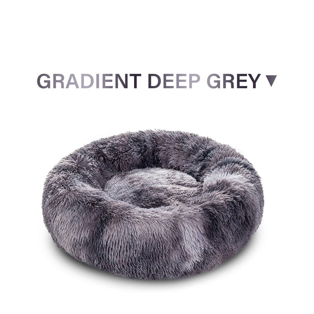 Washable Doughnut-Shaped Soft Round Bed For Medium And Large Pets