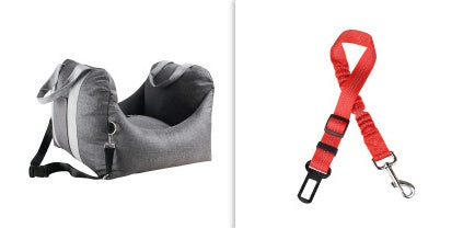 Waterproof Pet Car Carrier Seat With Mesh Safety Harness