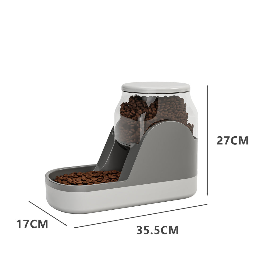 Automatic Water Fountain And Food Dispenser With Large Capacity For Pets