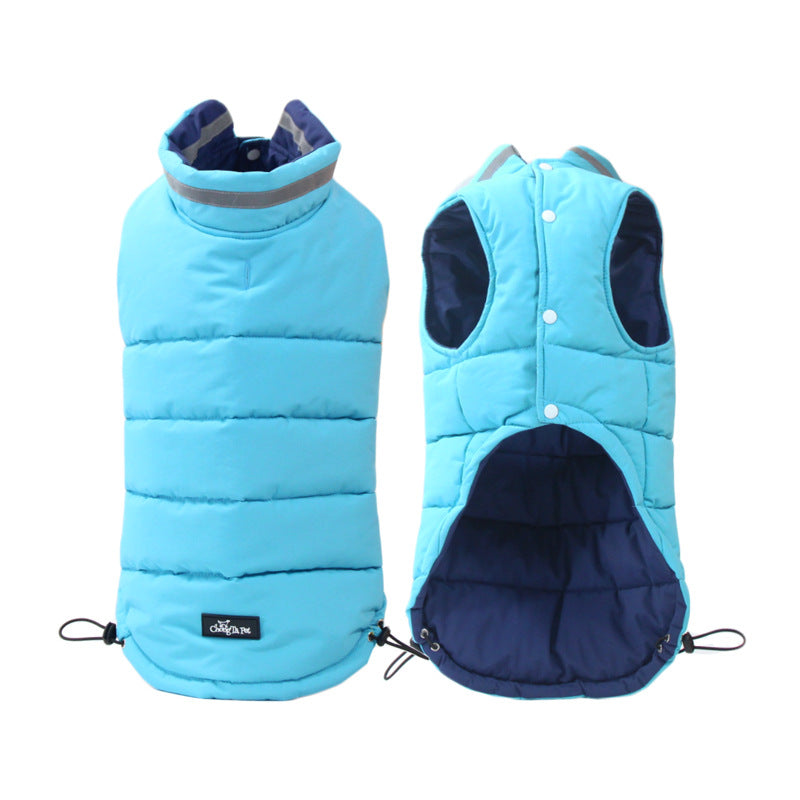 Thickened Waterproof Outdoor Pet Jacket Double-Sided Reflective Safety Wear