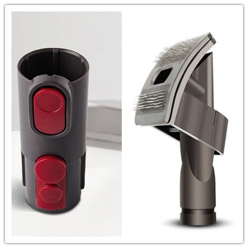 Grooming Brush Tool With Vacuum Attachment For Pets
