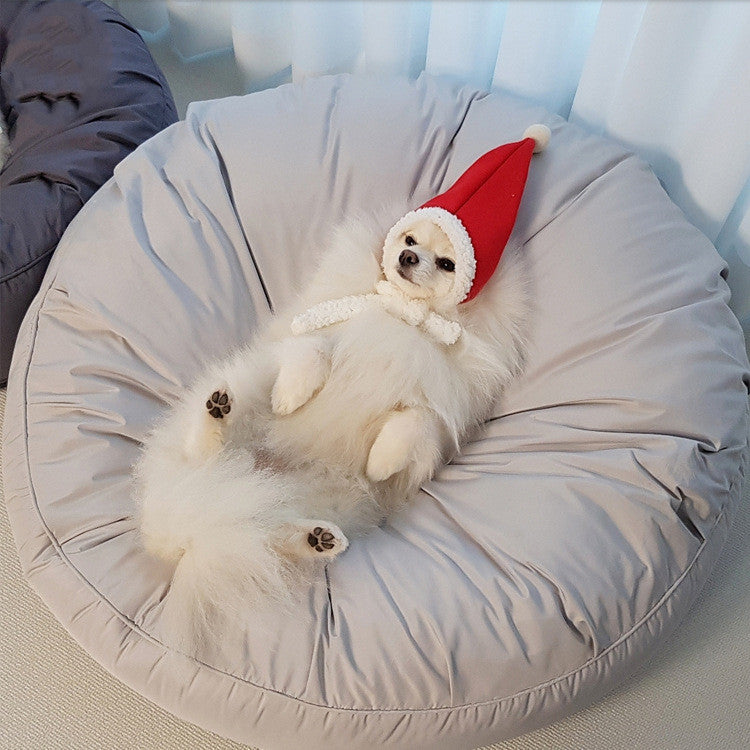 Moisture-Resistant Removable Washable Large Round Bed For Pets