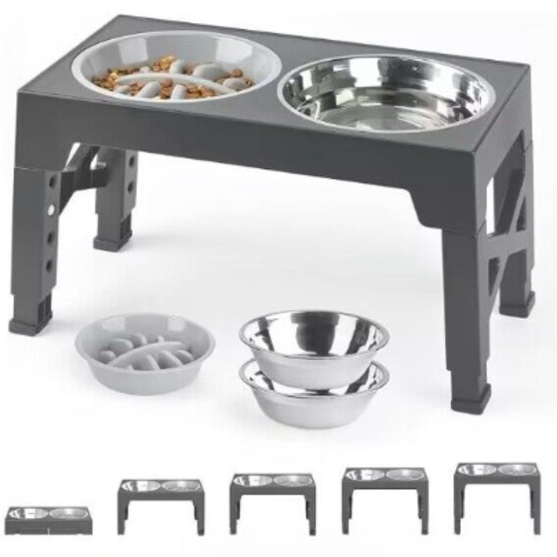 Pet Lifting Feeding Bowl With Neck Protection Anti-Tumble Design
