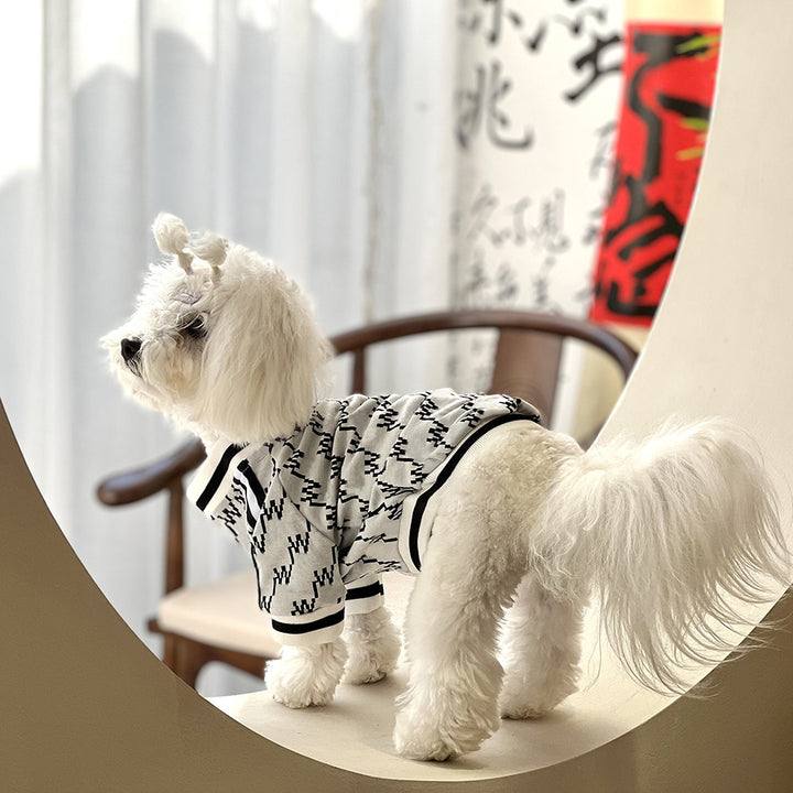 Autumn Winter Teddy Pet Jacket Zippered Cozy Coat