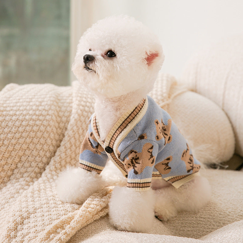 Simple Warm Knitted Pet Sweater Cozy Comfortable Wear