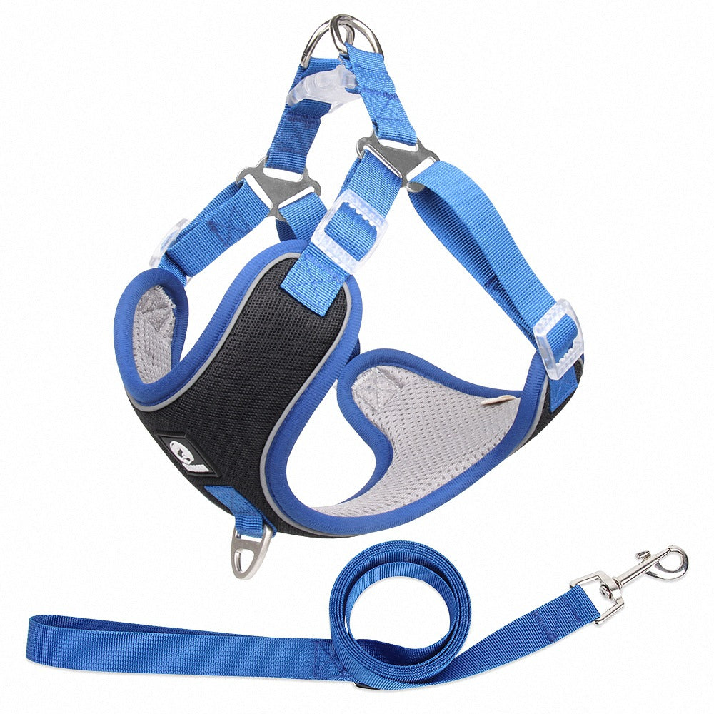Breathable Adjustable Pet Harness With Leash
