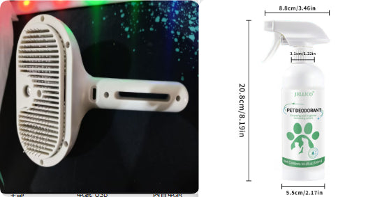 Self-Cleaning Grooming Comb With Hair Remover And Humidifier For Pets
