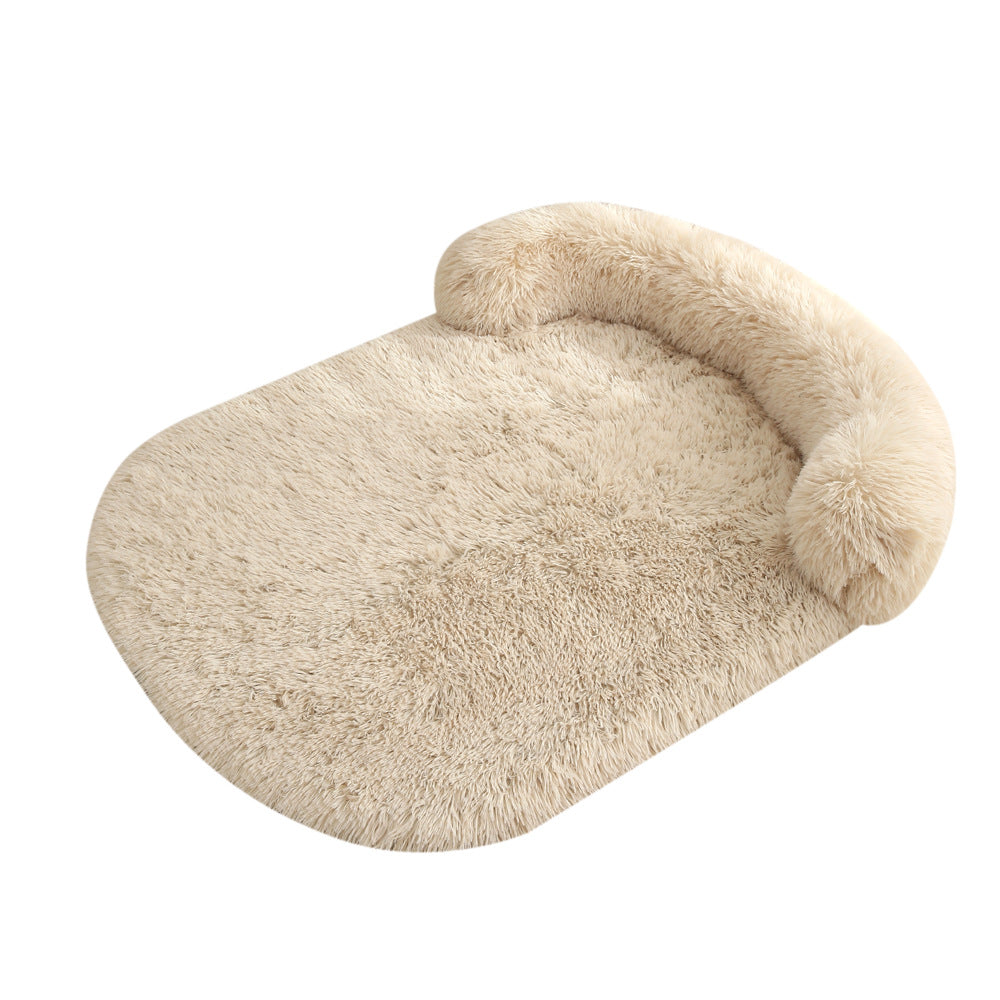 Plush Cozy Pet Bed With Warm Cushion