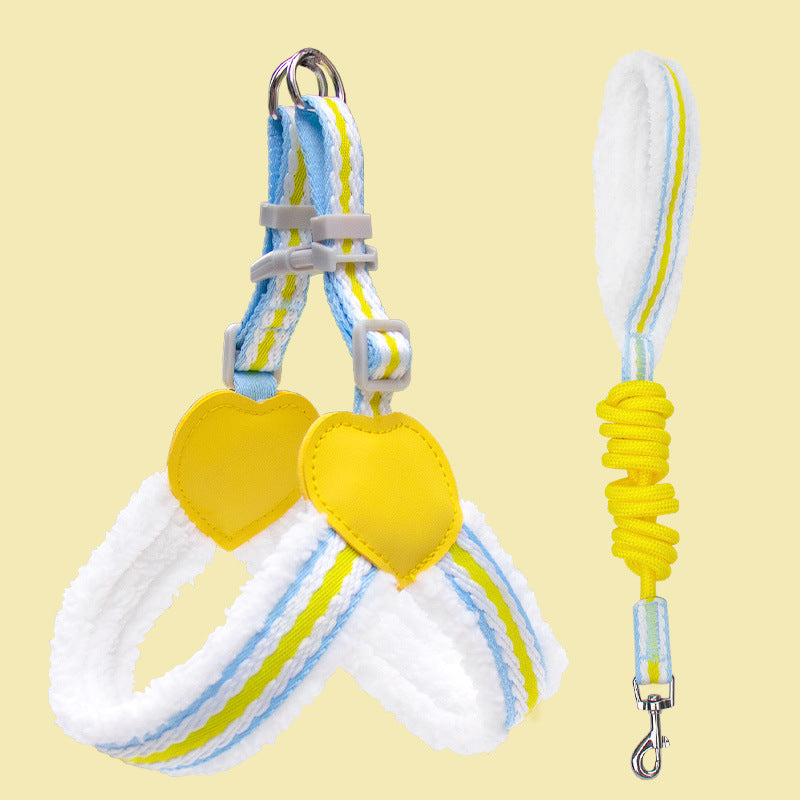 Breathable Summer Pet Harness Vest With Leash For Small Dogs