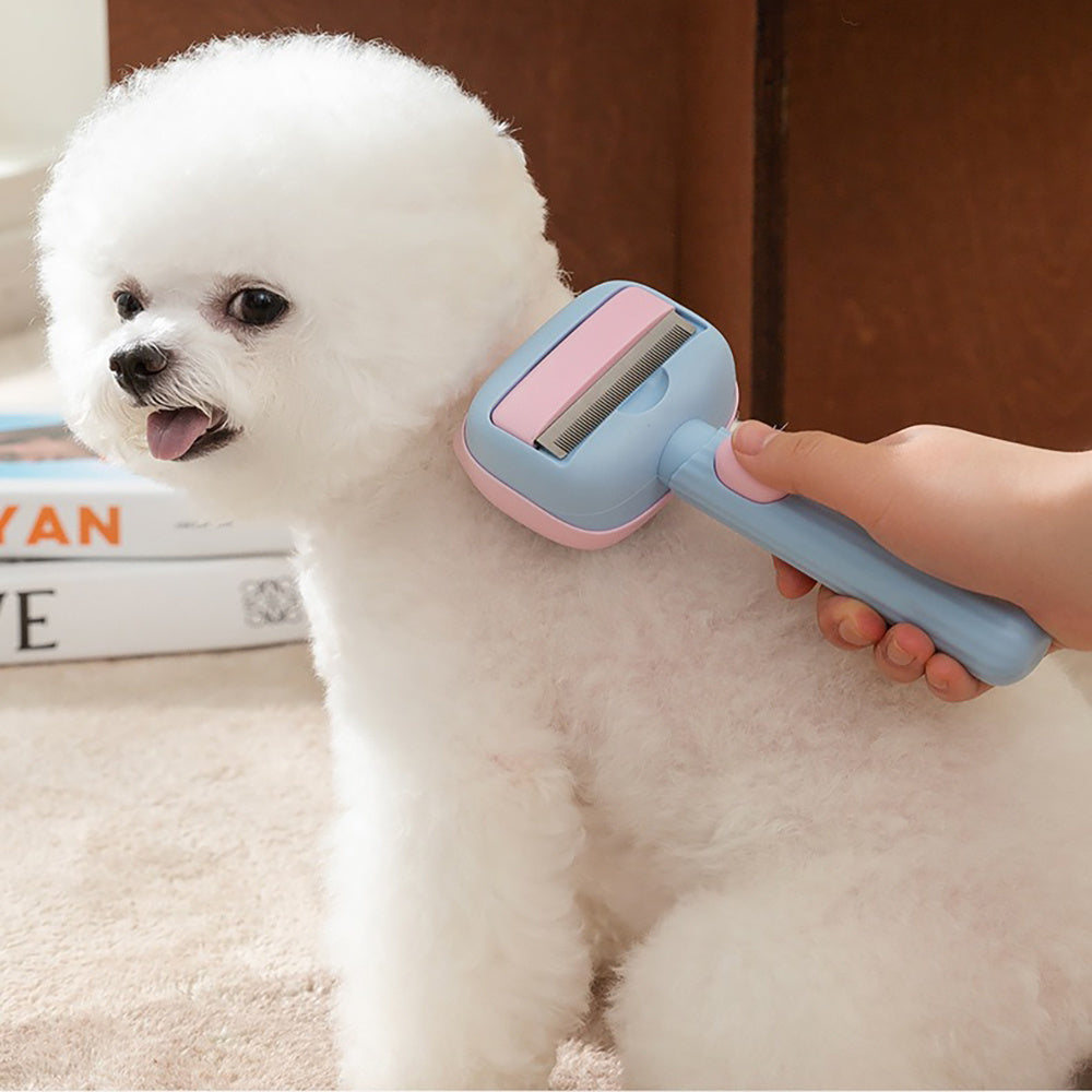 Deshedding And Dematting Grooming Brush For Pets Of All Hair Types