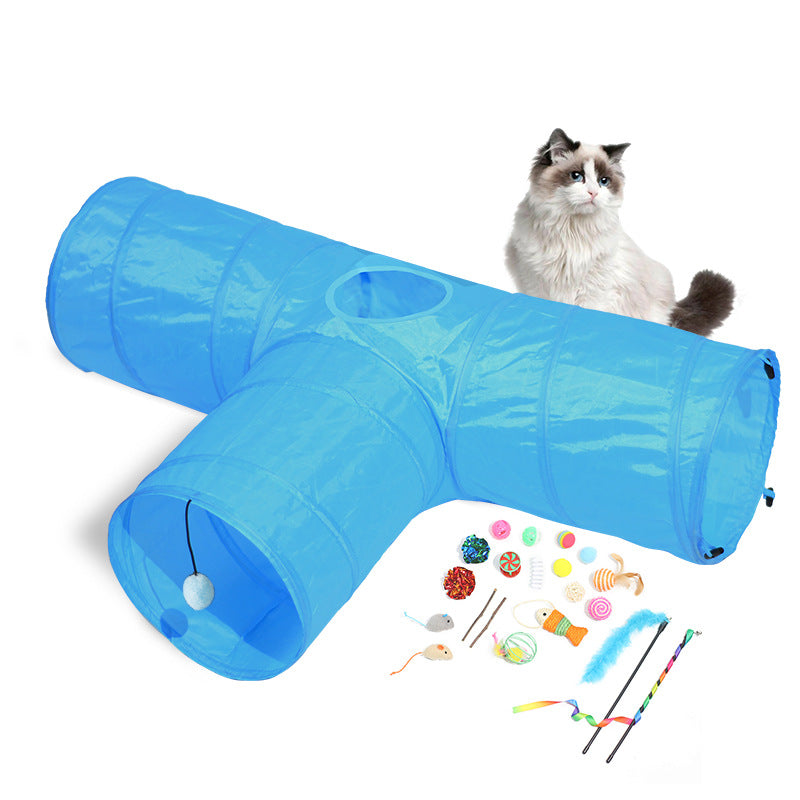 Foldable Interactive Tunnel Toy For Pets