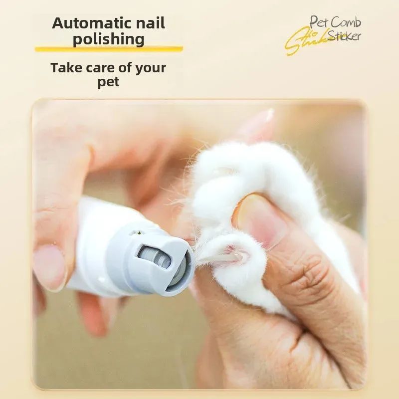 Rechargeable 2-in-1 Nail Trimmer And Grooming Brush For Pets