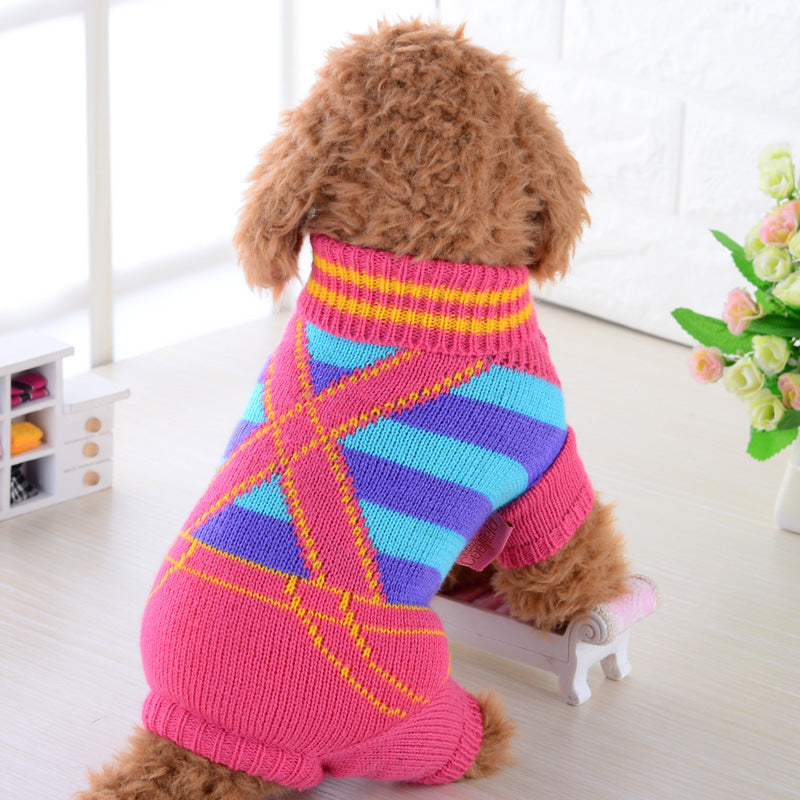 Warm Knit Pet Sweater Comfortable Dog Wear