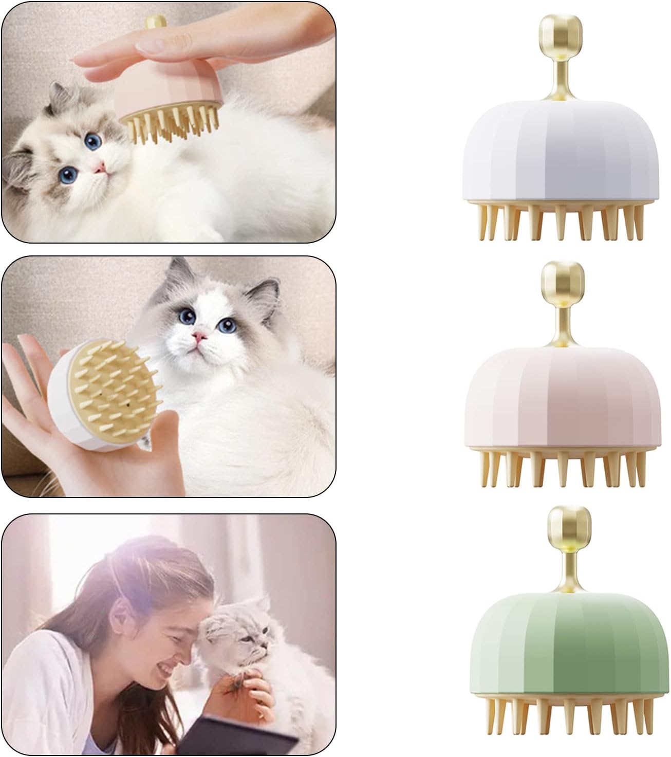 Pet Bath Massage And Grooming Brush