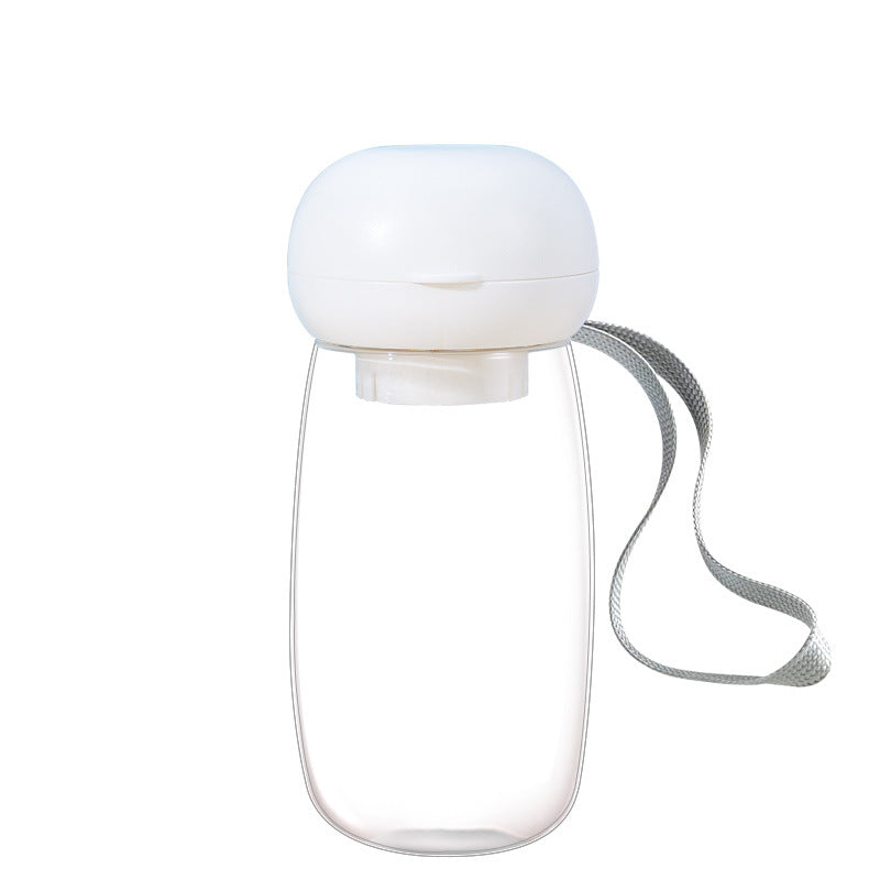 Portable Travel Water Bottle With Bowl And Lanyard For Pets