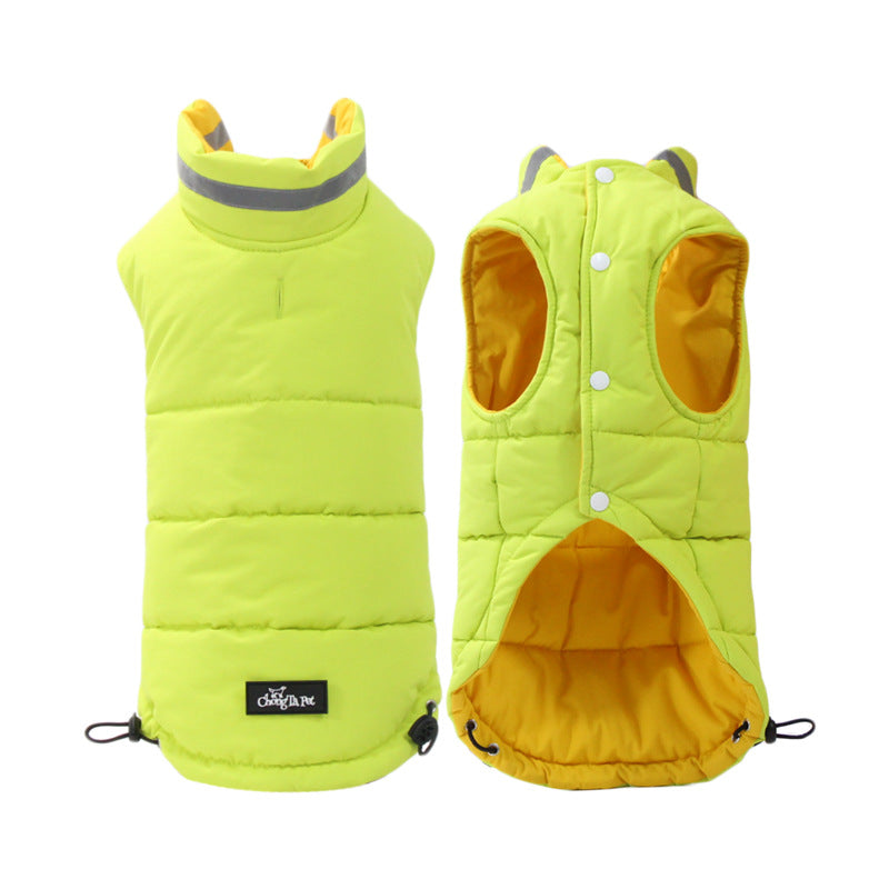 Thickened Waterproof Outdoor Pet Jacket Double-Sided Reflective Safety Wear