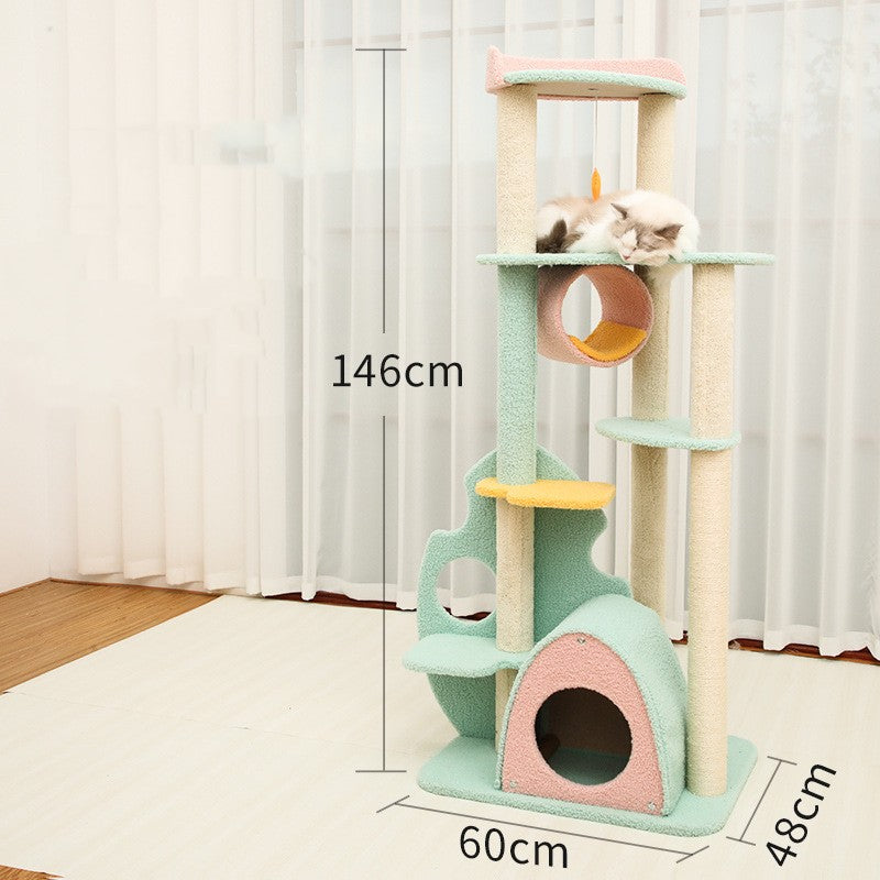 Large Durable Scratching Post And Toy For Pets