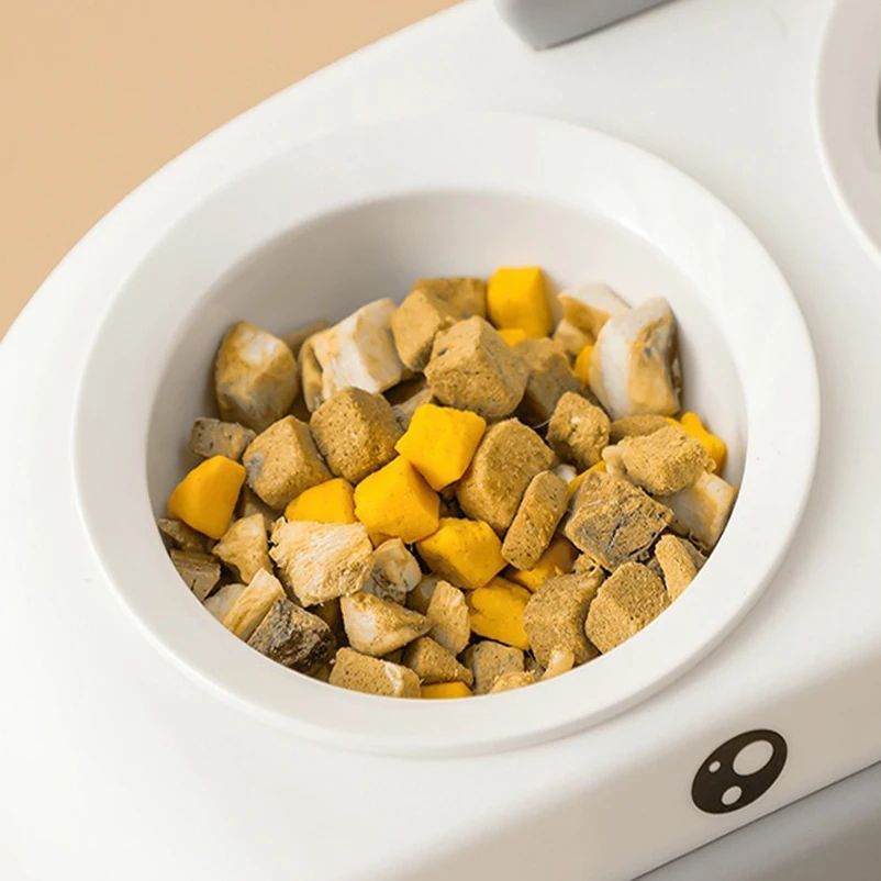 Transparent Anti Knock Feeding And Drinking Bowl For Pets