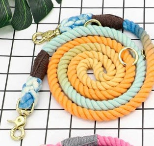 Multi-Color Cotton Pet Leash Long Durable Walking Strap