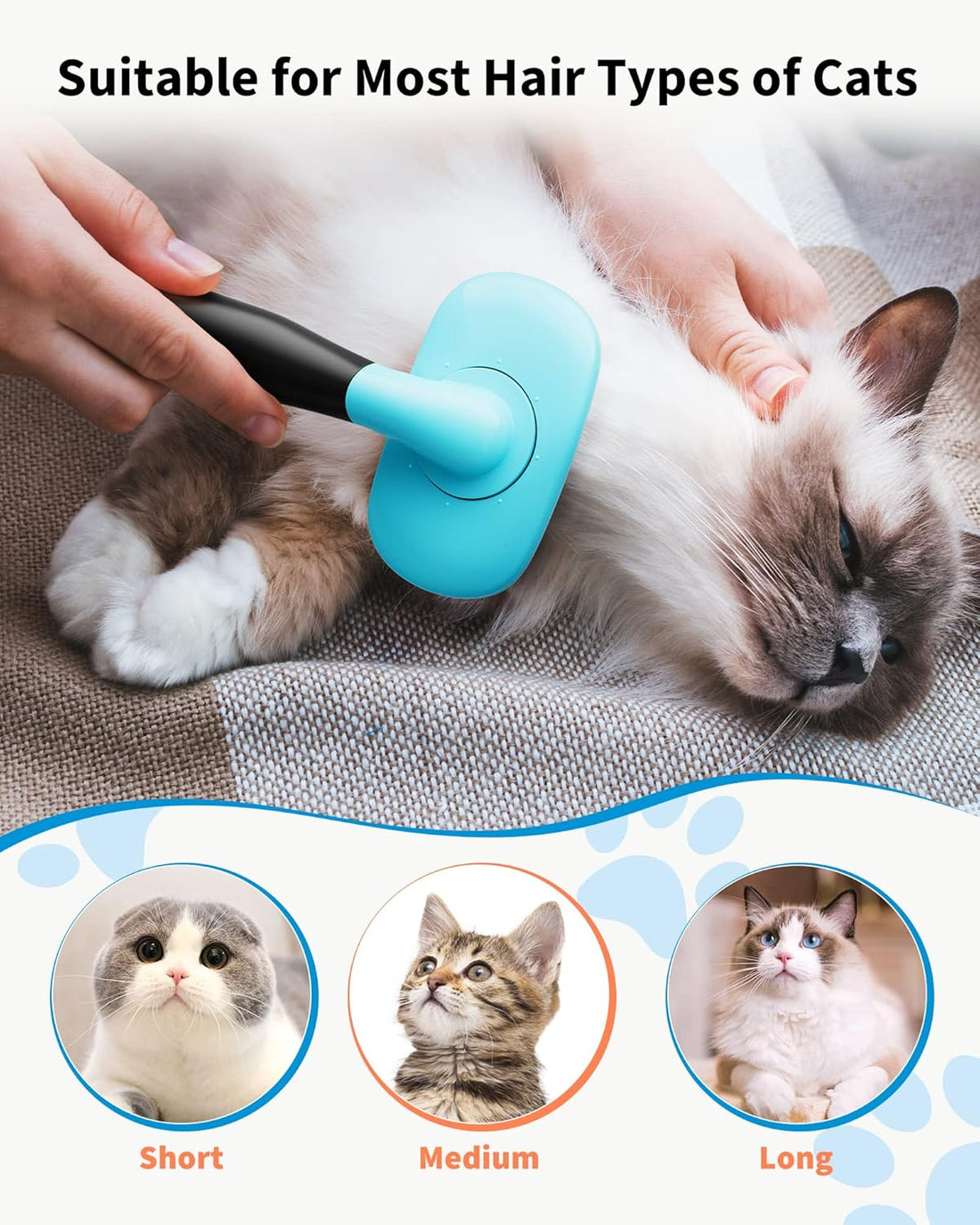 Pet Grooming Brush Dog and Cat Shedding Hair Remover Tool