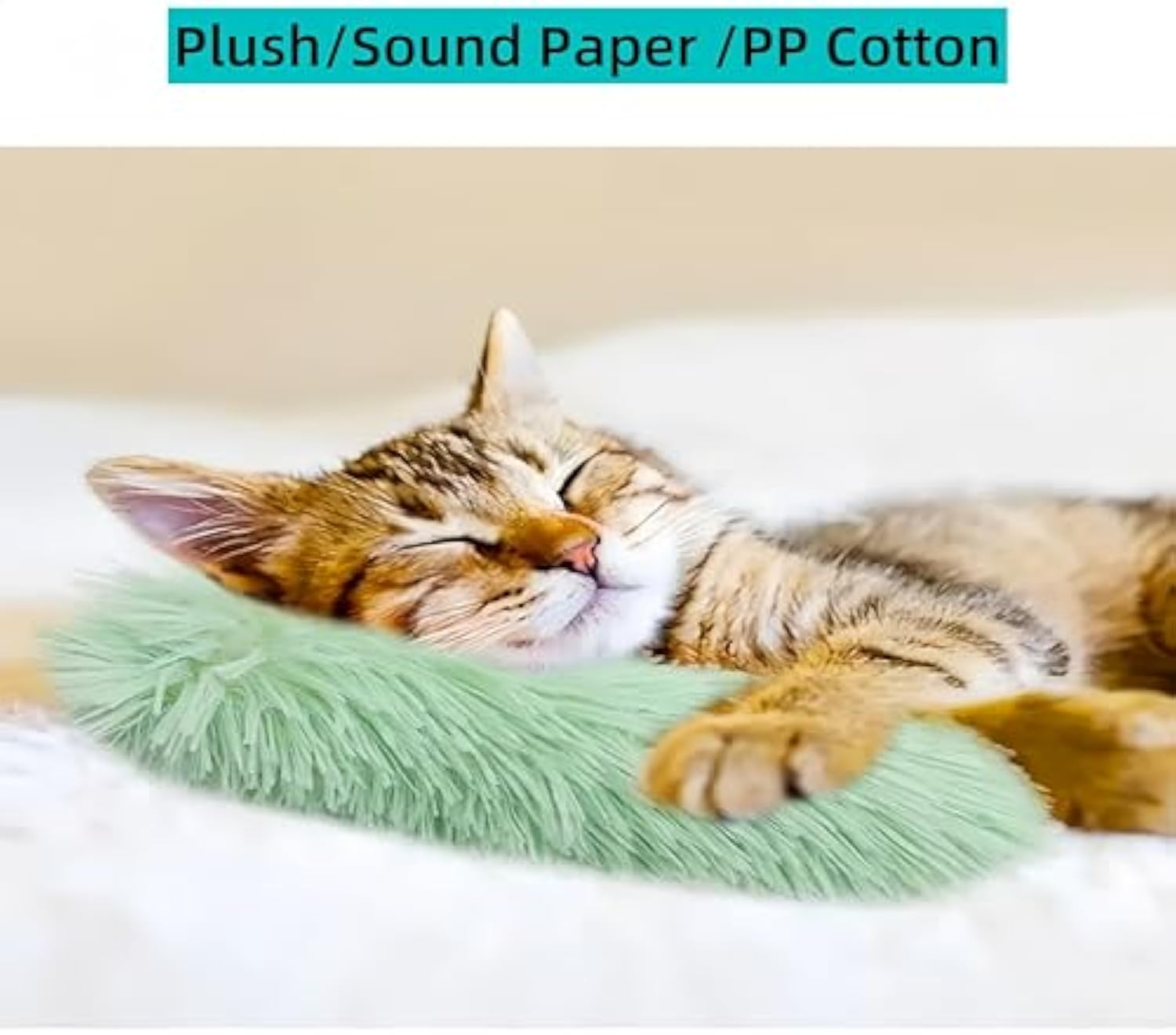 Interactive Soft Crinkle Catnip Toys For Indoor Pet Exercise