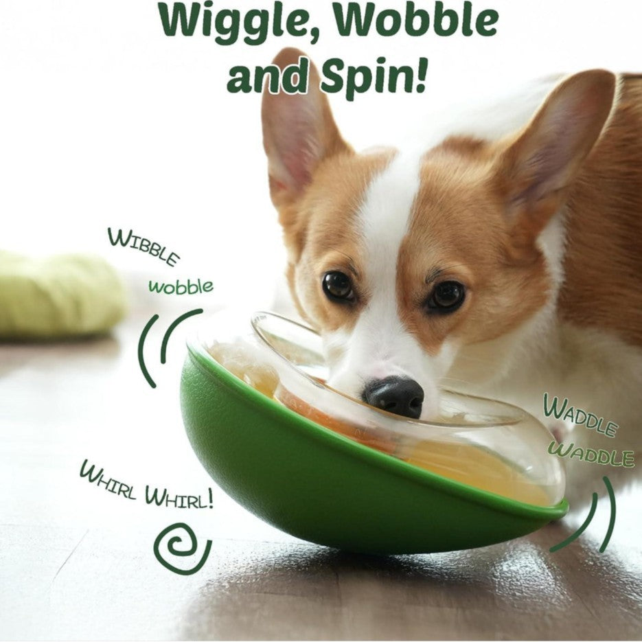Anti-Tumble Avocado Pet Feeding Bowl Non Slip Stable Design