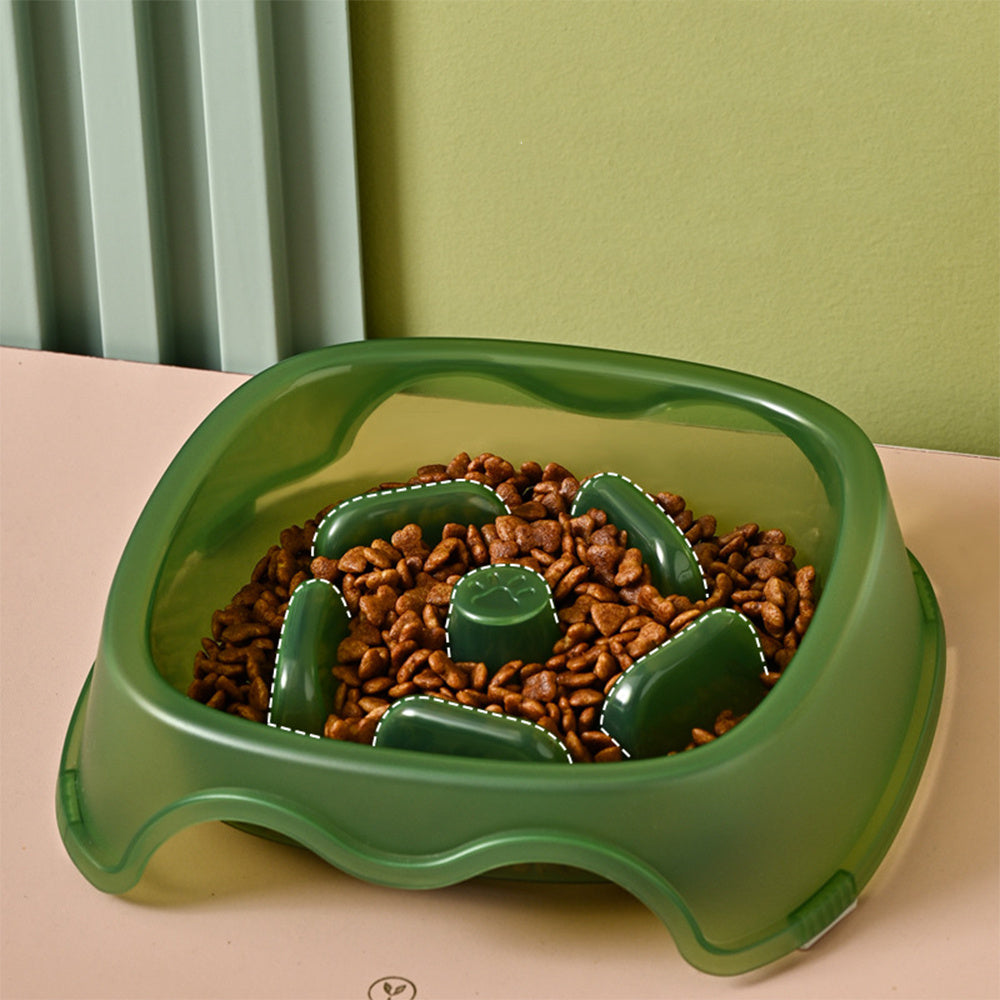 Slow Flow Anti-Choking Water And Food Bowl For Pets